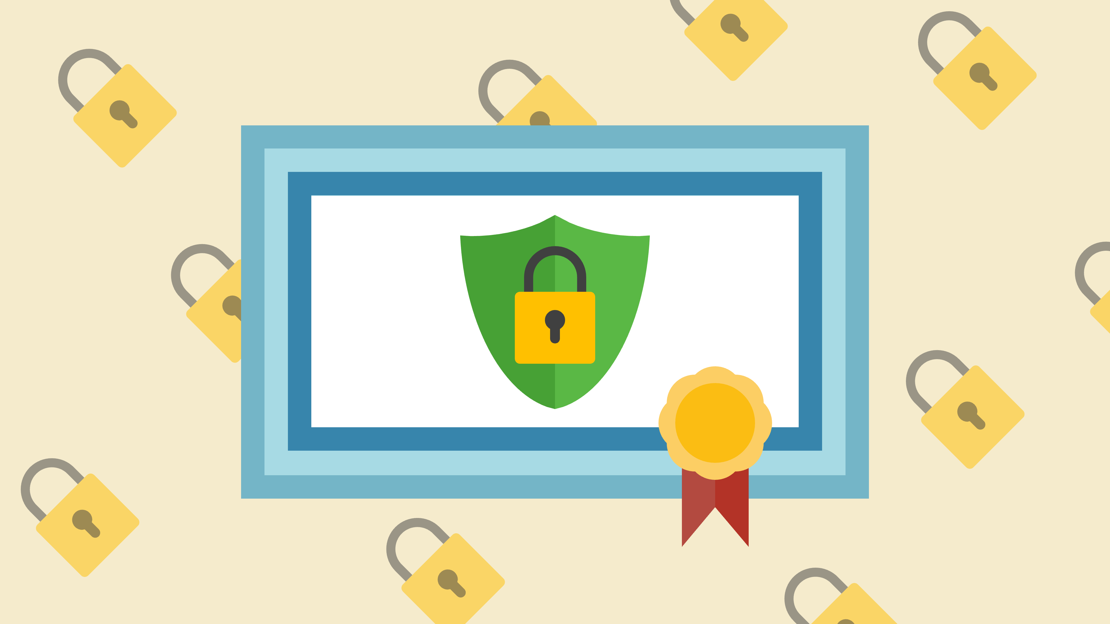 Generic clipart of TLS certificate